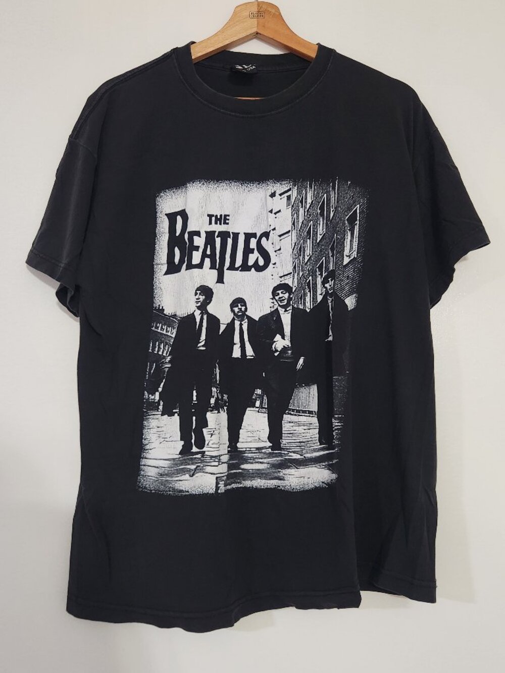 Y2k Streetwear The Beatles Band Reprint Shirt Black Men's Size XL